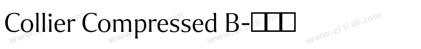 Collier Compressed B字体转换